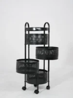 Rolling Utility Cart 4 Tier – Round