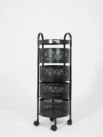 Rolling Utility Cart 4 Tier – Round - Image 2