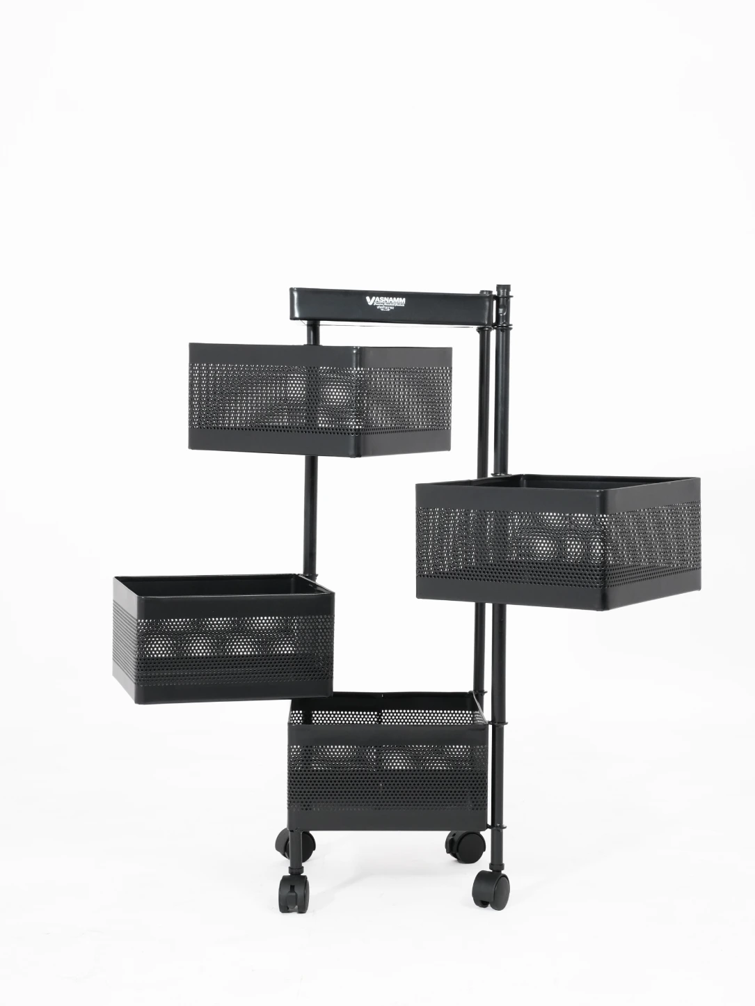 Utility Cart 4 Tier – Square(4) Rolling Utility Cart 4 Tier – Square - Image 1