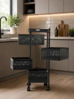 Rolling Utility Cart 4 Tier – Square - Image 7